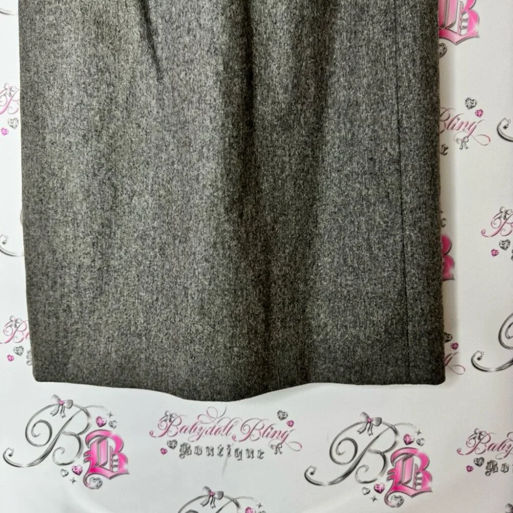 Escada skirt long wool made in Germany 🇩🇪 38 Heather Gray Skirt